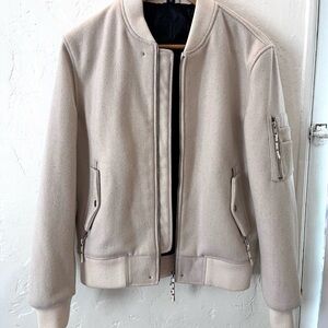 MKI Miyuki Zoku Men’s Wool Bomber Jacket Medium Off White